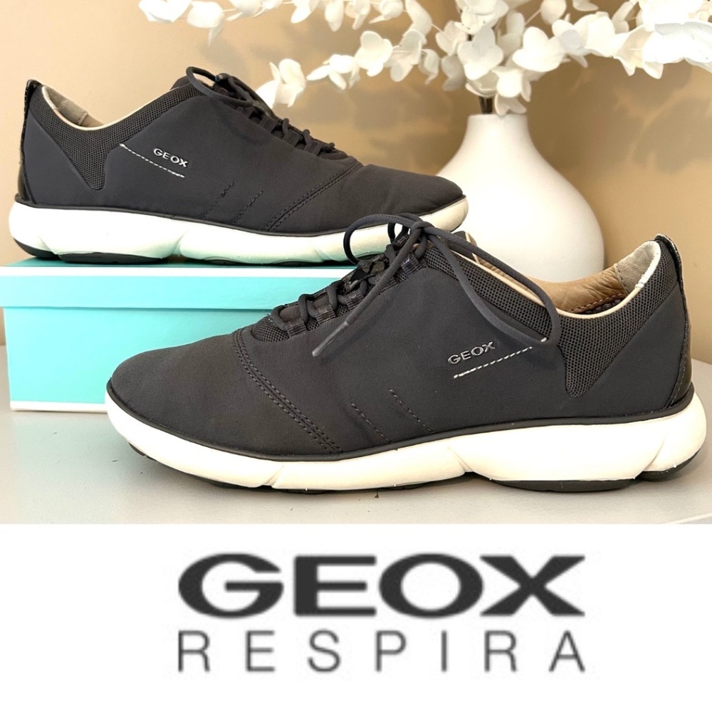 Geox Respira Nebula Breathable Lace Up Sneakers Grey Women’s Size 9